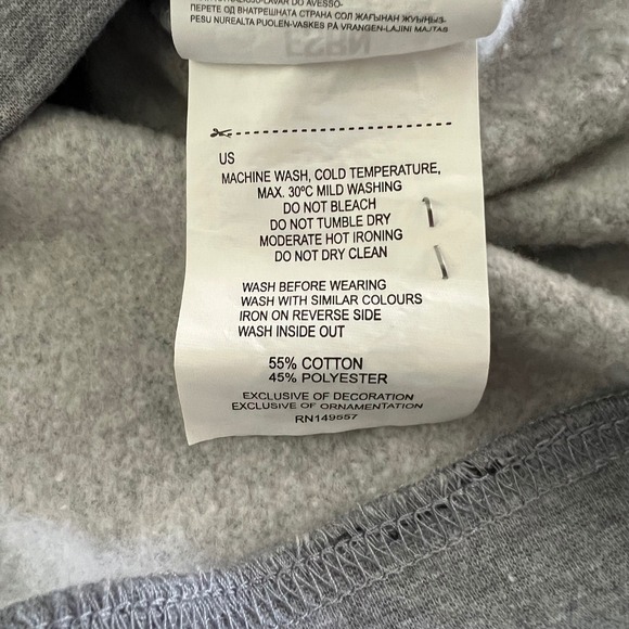 FSBN Mens XL Gray Sup?‎ Graphic Print Long Sleeve Pullover Sweatshirt - Picture 5 of 7